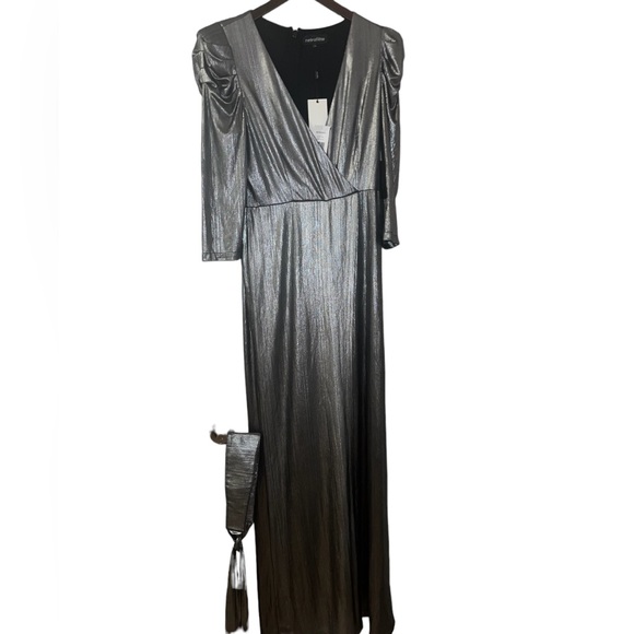 NEW NWT RETROFETE JUMPSUIT NWT METALLIC COLOR SIZE L - Picture 3 of 8